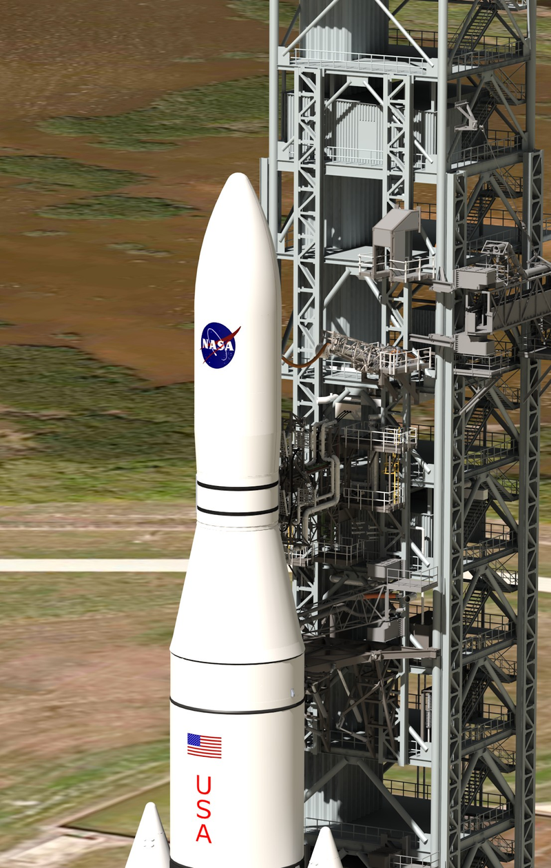 Illustration for article titled New images of NASA's deep-space rocket reveal an absolute behemoth